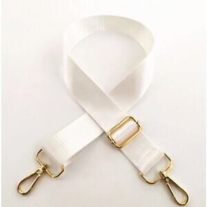 Crossbody Solid for Bag or Wallet* white & silver hardware* Adjustable